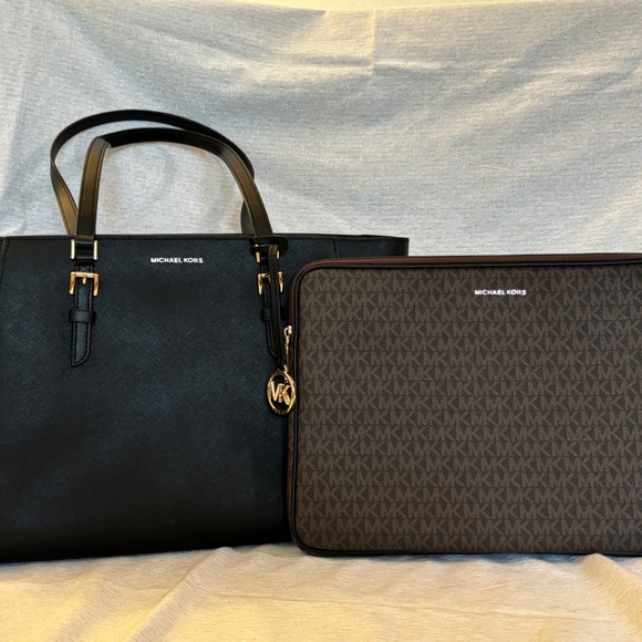 Michael Kors Sally Large 2-1 Saffiano Leather and Logo Tote Bag - Picture 5 of 16